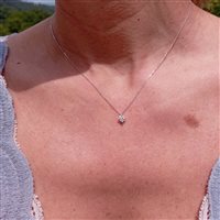 Necklace Golay Woman in White Gold Diamante GAB2445 0.53 D SI